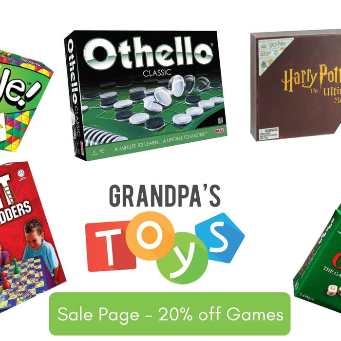 Games on Sale at Grandpa's Toys Geraldine
