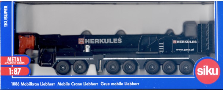 SIKU 1886SP Liebherr Mobile Crane (Herkules)_Grandpas Toys Geraldine