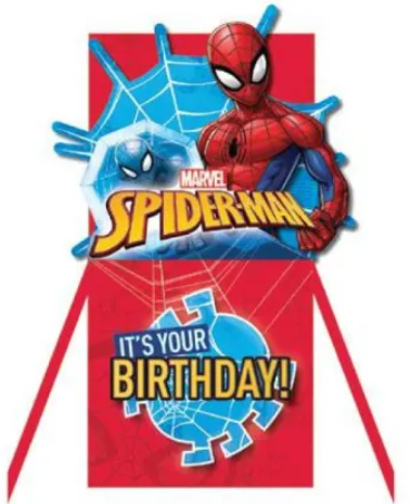 Birthday Card - Spiderman Pop Up Card