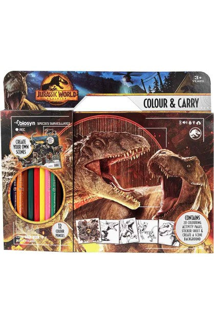 Jurassic World Colour & Carry Pack_Grandpas Toys Geraldine