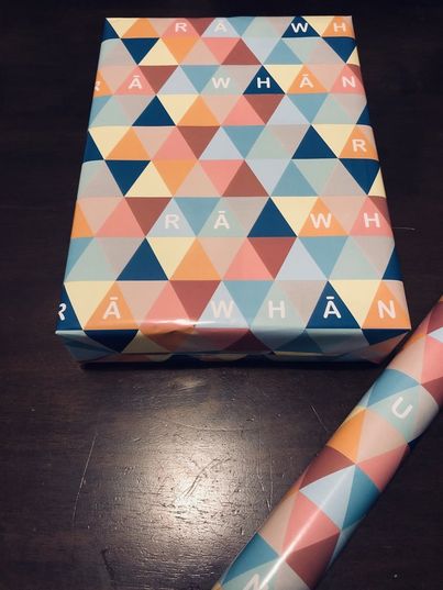 Māu Designz - rā whānau' Wrapping Paper (Triangles)