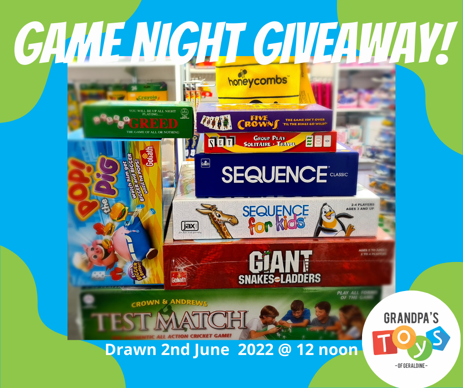 Board games that are in Grandpa's Toys Giveaway