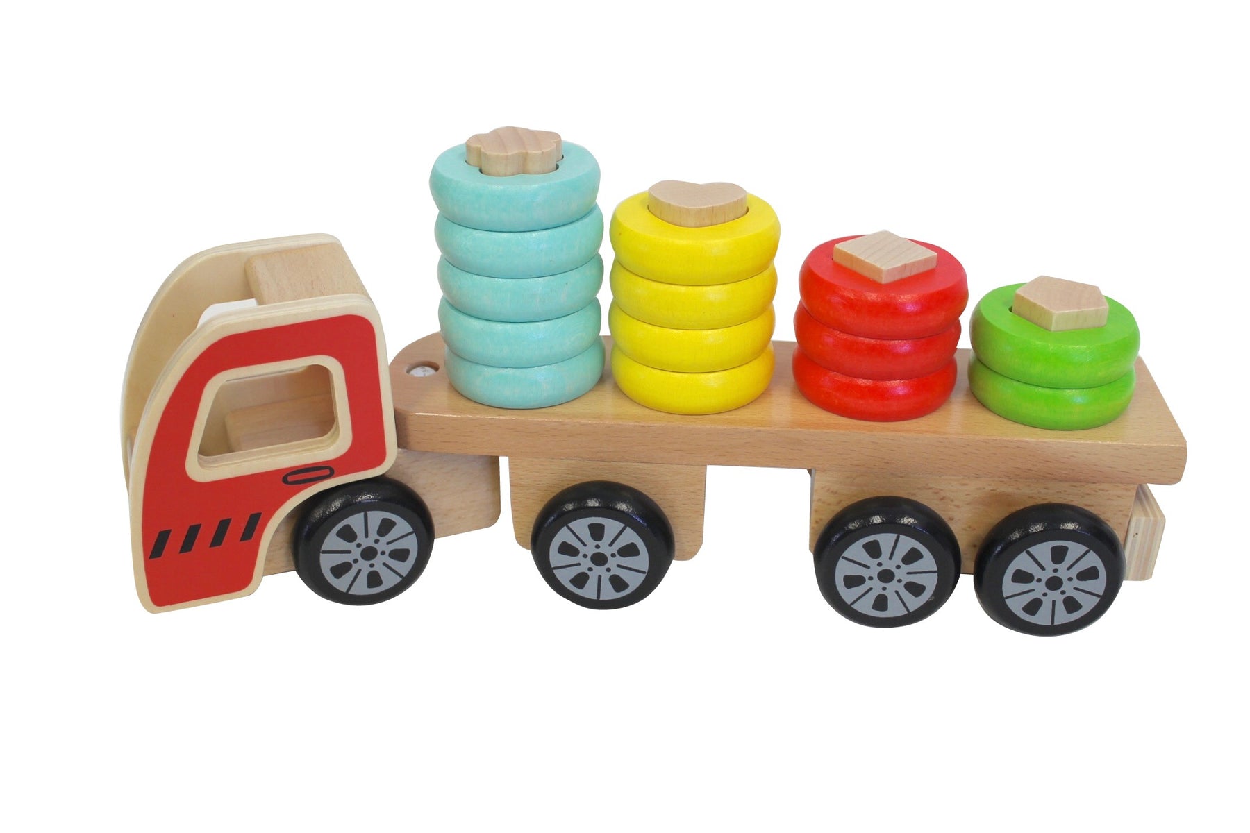Dicoveroo Wooden Sort and Stack Truck