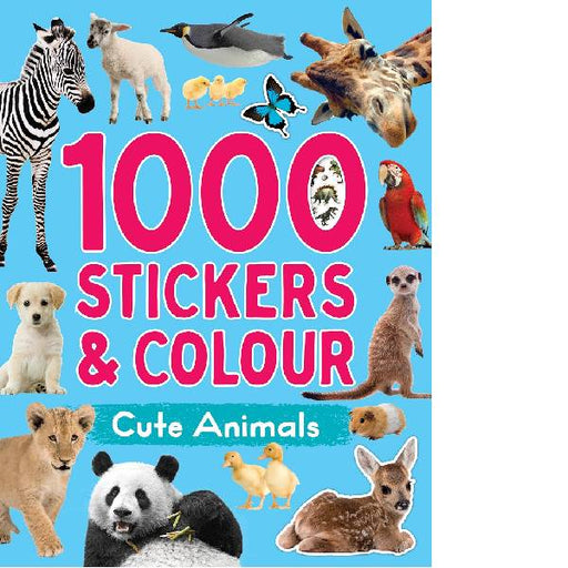 1000 Stickers & Colour - Cute Animals