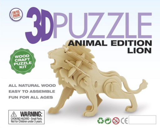 3D Wooden Animal Puzzle - Lion_Grandpas Toys