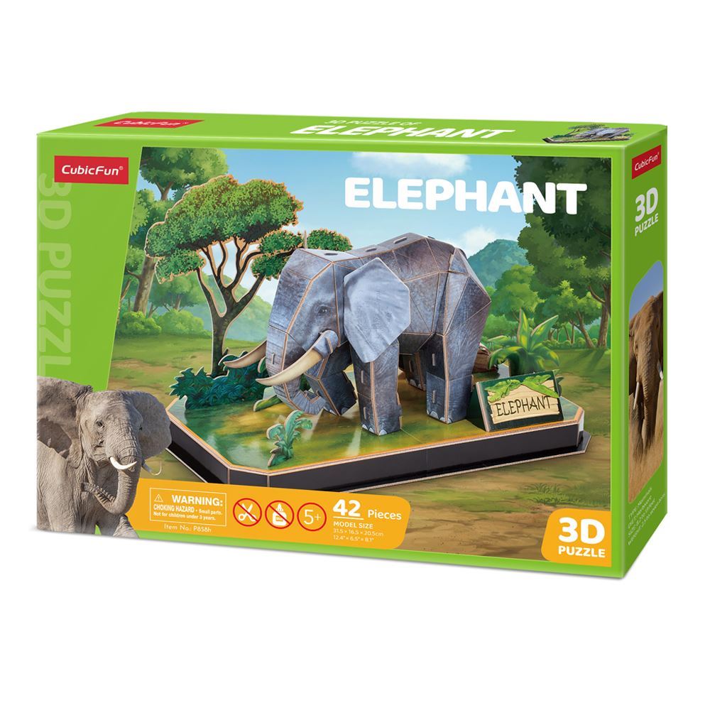Puzzle 3D illuminé Éléphant
