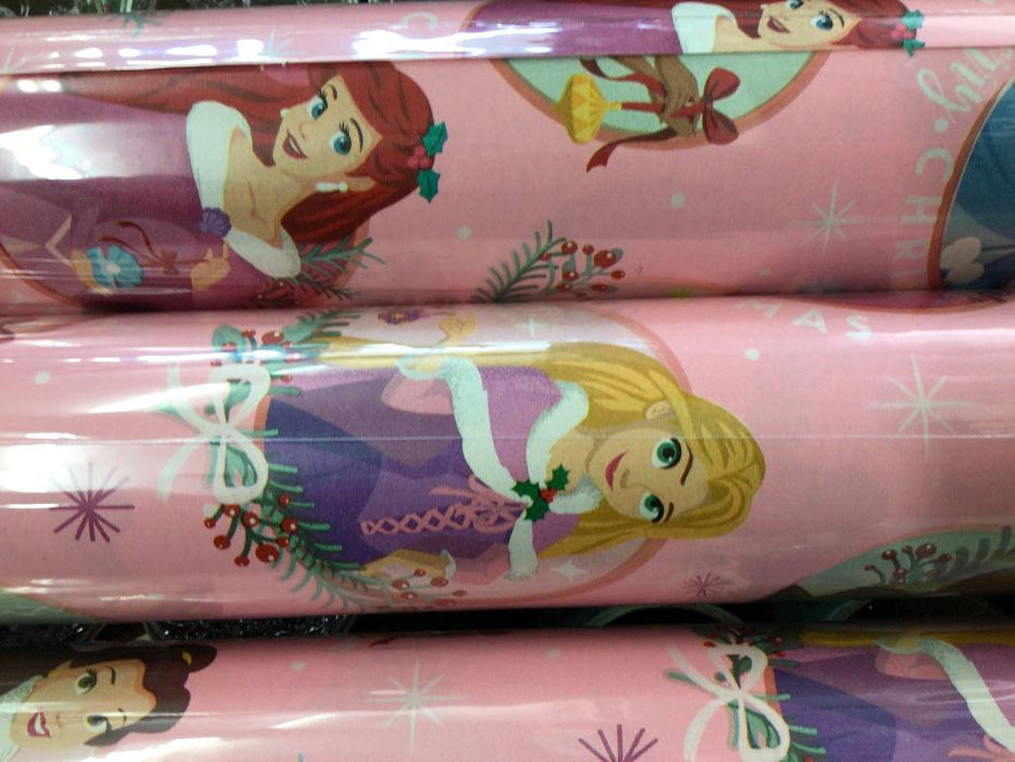 Disney Princess Christmas Wrapping Paper - Merry Christmas