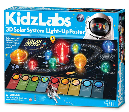 KidzLabs 3D Solar System Light-Up Poster