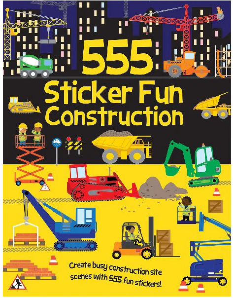 Construction sticker book