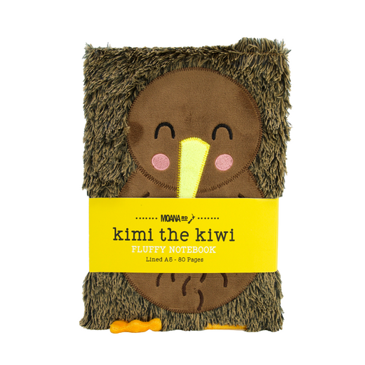 Moana Rd Fluffy Notebook - Kimi the Kiwi