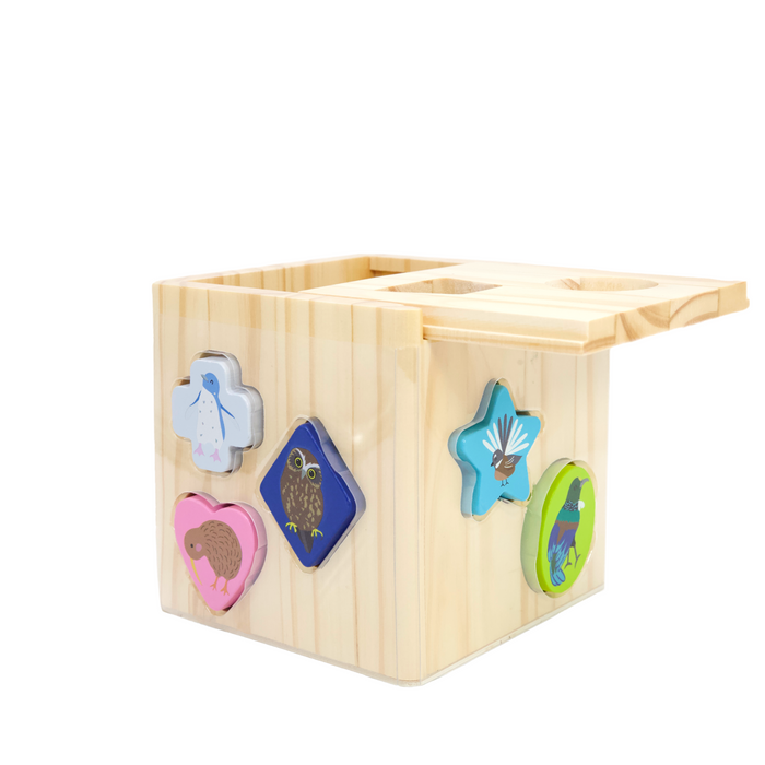 Moana Rd NZ Birds Wooden Shape Sorter