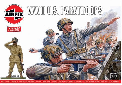 Airfix WWII U.S. Paratroops Figurines_Grandpas Toys Geraldine