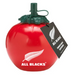Red tomato-shaped container with green top, featuring 'All Blacks' logo, on a white background.