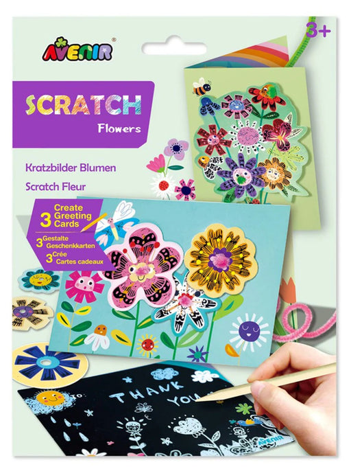 Avenir Scratch Greeting Cards - Flower