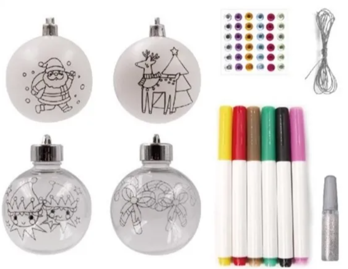 Boyle Christmas Baubles Paint Kit