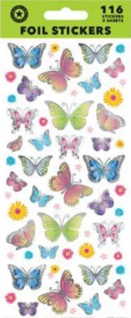 Stickers Foil Butterflies