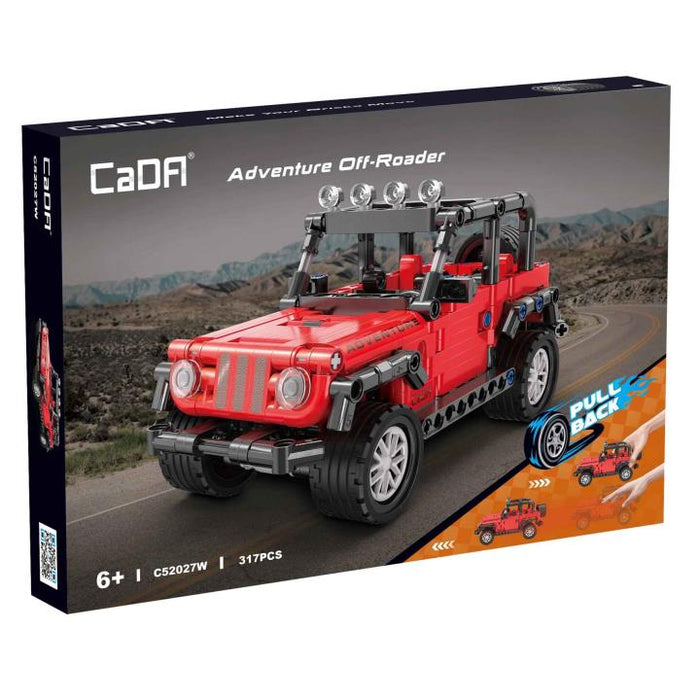 Red Jeep Building Brick Set - Grandpas Toys Geraldine 