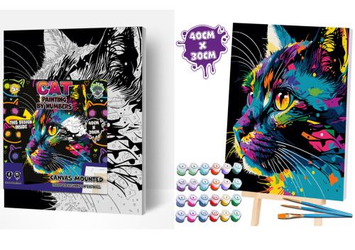 Cat Paint by Number - Grandpas Toys Geraldine