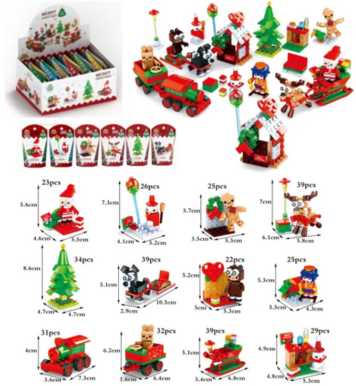 Christmas Mini Building Blocks - Assortment