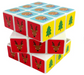 Stack of colorful children's blocks with animal and nature-themed designs on a white background
