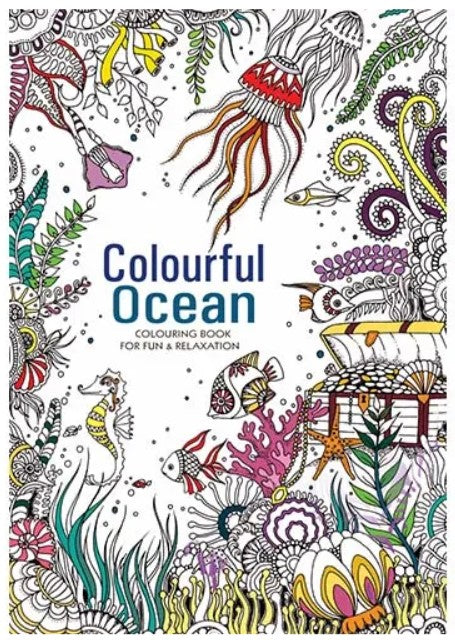 Adult Colouring Book Colourful Ocean