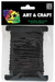 Craft Wax Cord - Black 8m