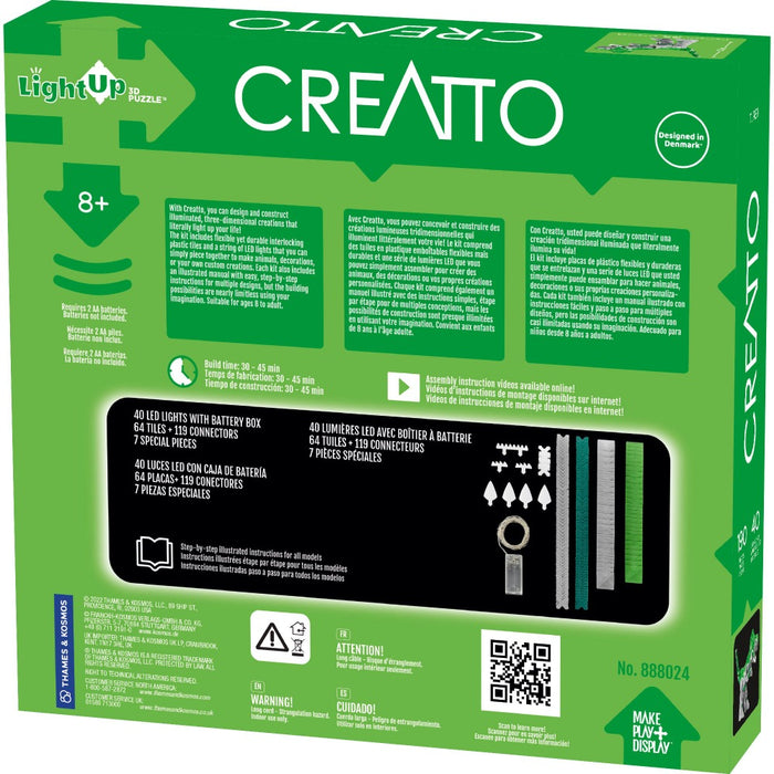 Creatto Dino Planet design and construct illuminated, 3D creations that literally light up your life.