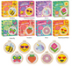 Collection of mini cross-stitch kits with various designs and corresponding embroidery hoops.