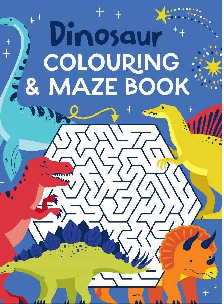 Dinosaur Colouring & Maze Book