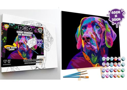 Dog Canvas Painting by Numbers