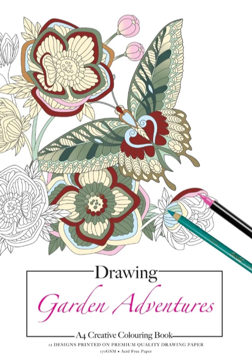 Drawing Colouring Book - Garden Adventures