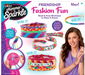Cra-Z-Art Shimmer 'n Sparkle friendship fashion fun kit packaging with colorful bracelets and a girl wearing one.