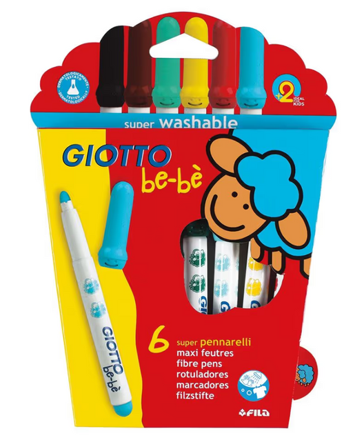 Giotto Be-Be Felt Tip Pens (6)