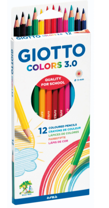 Giotto Colours 3.0 Pencils (12) - Hexagonal