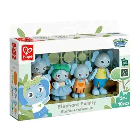 Wooden Elephant Family Figurines - Grandpas Toys Geraldine 