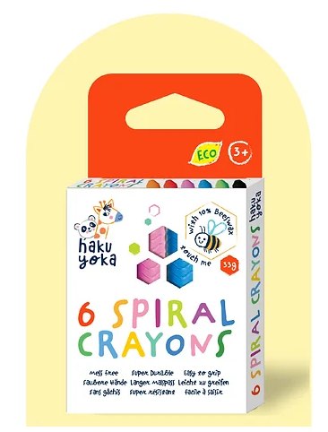 Haku Yoka Spiral Crayons 6 Colours