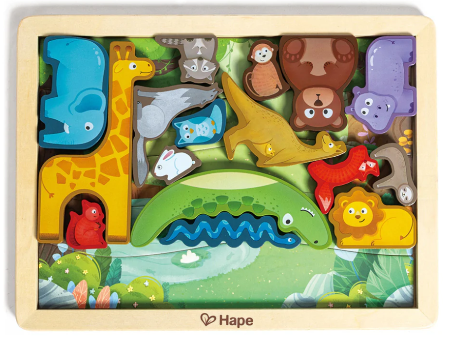 Hape Wooden Animal Kingdom Puzzle