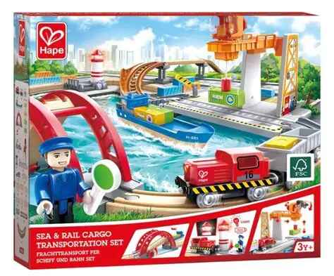 Wooden Train Set - Grandpas Toys Geraldine 