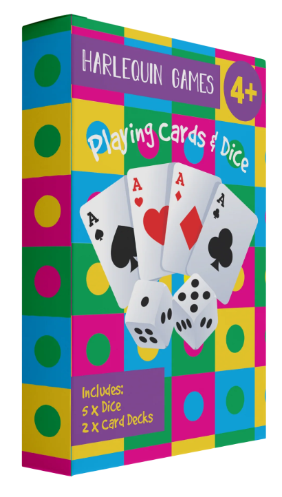 Harlequin Games Playing Cards & Dice