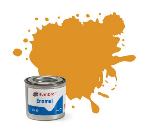 Humbrol Enamel Paint - No.54 Brass - Metallic (14ml)