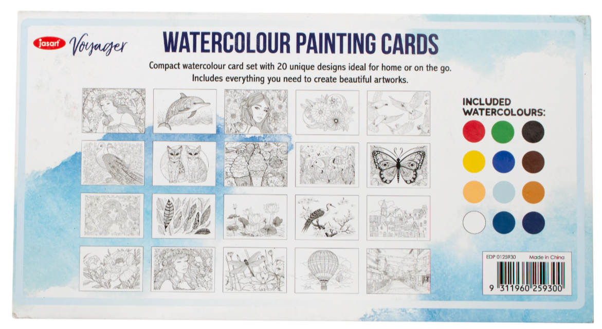 Jasart Watercolour Painting Cards