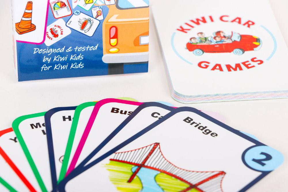 Kiwi Car Pairs. A card game designed and tested by Kiwi Kids for Kiwi Kids