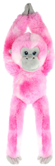 Keeleco Hanging Monkey - Pink