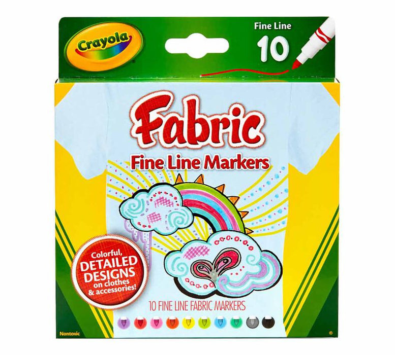 Crayola Fabric Fine Line Markers