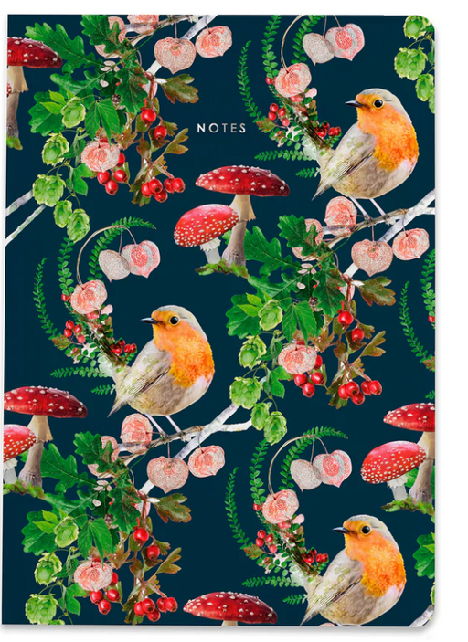 Botanical Robin Notebook