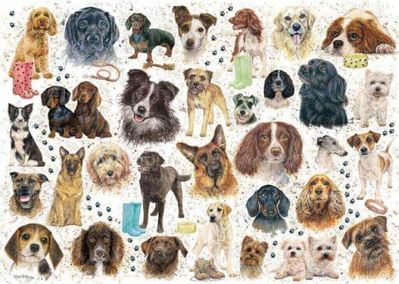 Otter House Dog Montage Puzzle (1000 pc)_Grandpas Toys geraldine