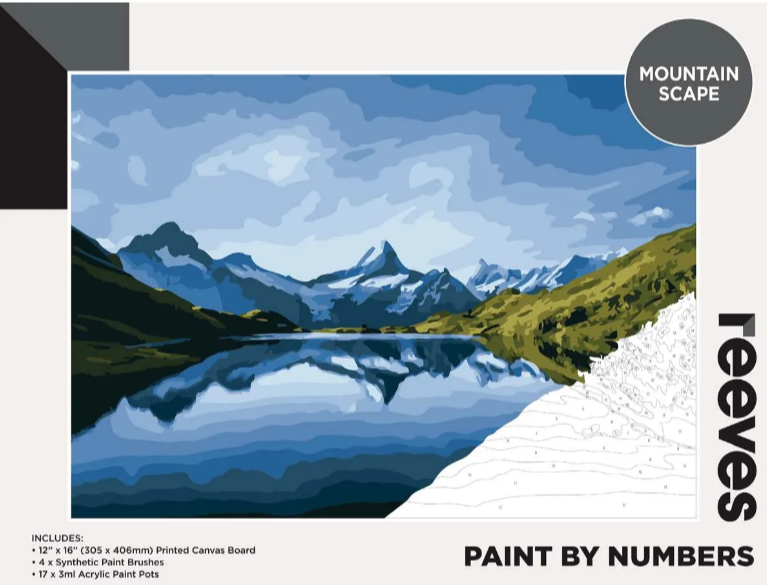 Reeves Paint By Numbers - Mountain Scape