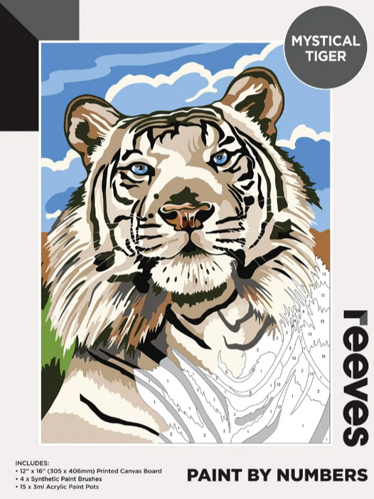 Reeves Paint By Numbers - Mystical Tiger