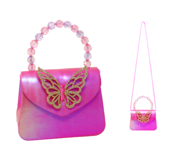 Pink Poppy Fairy Butterfly Friends Handbag