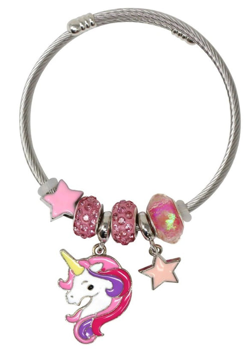 Pink Poppy Unicorn Charm Bracelet_Grandpas Toys Geraldine